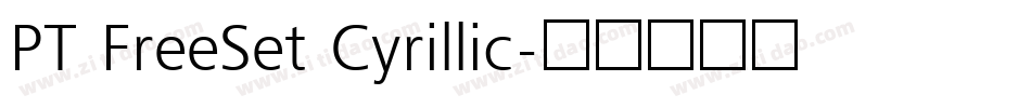 PT FreeSet Cyrillic字体转换